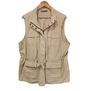 Cabela's Safari Series Full-Zip Vest Khaki Size 2XL
